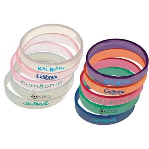 Positive Promotions 250 Sun Fun Silicone Bracelets (1 Side) - Personalization Available