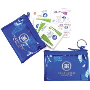 Positive Promotions 100 Clearly On-The-Go First Aid Kits - Personalization Available