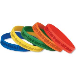 Positive Promotions 100 Adult Silicone Bracelets - Debossed Personalization Available