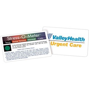 Positive Promotions 300 Stress-O-Meter Cards - Full-Color Personalization Available