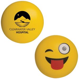 Positive Promotions 150 Wink Emoji Squeezies® Stress Relievers - Personalization Available