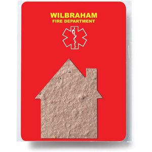 Positive Promotions 250 Plantable Gift Packs with House-Shaped Seed Paper - Personalization Available
