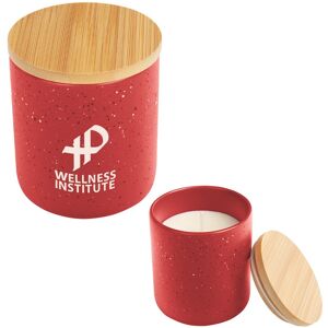 Positive Promotions 72 Campfire Candles with Bamboo Lid - Personalization Available