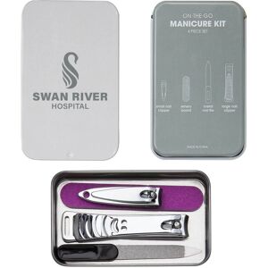 Positive Promotions 50 On-the-Go Manicure Kit Tin - Personalization Available