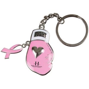 Positive Promotions 360 Pink Ribbon Boxing Glove Keychains - One-Color Personalization Available