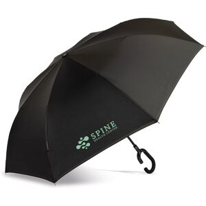 Positive Promotions 24 Shed Rain GoGo Recycled 48" Arc rPET Reverse Umbrellas - One-Color Personalization Available