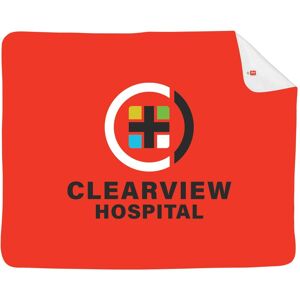 Positive Promotions 20 Recycled Lightweight Fleece Blanket 63" - Full-Color Personalization Available