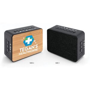 Positive Promotions 50 Bamboo Sound Machine - Full-Color Personalization Available