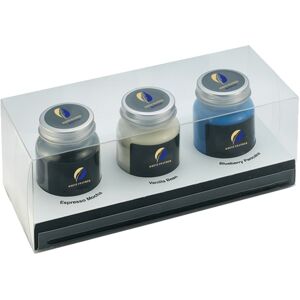 Positive Promotions 12 City Bonfires Soy Candles 3-Piece Gift Set 4 oz. - Full-Color Personalization Available