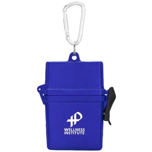 Positive Promotions 150 Flip-Top Sun Care & First Aid Kits With Carabiner - One-Color Personalization Available