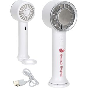 Positive Promotions 15 AC Cooling Rechargeable Handheld Fans - One-Color Personalization Available