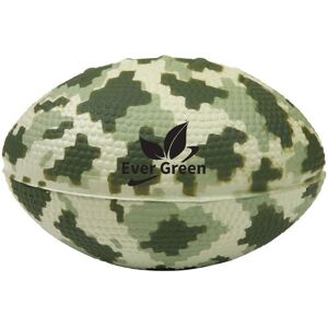 Positive Promotions 100 Camo Print Football-Shaped Stress Balls - One-Color Personalization Available