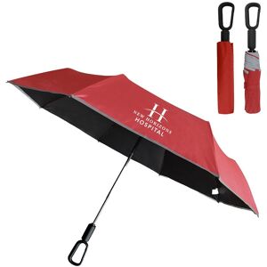 Positive Promotions 13 46" Arc Reflective Umbrellas With Carabiner Handle - One-Color Personalization Available