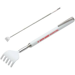 Positive Promotions 50 Telescopic Extendable Steel Back Scratcher - One-Color Personalization Available