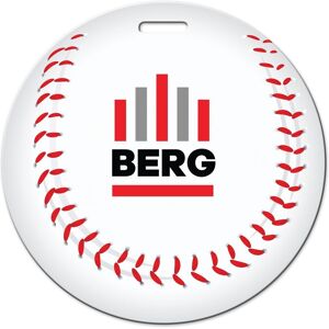 Positive Promotions 150 Baseball Shaped Luggage Tags - Full-Color Personalization Available