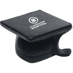 Positive Promotions 150 Graduation Cap Shaped Stress Relievers - One-Color Personalization Available