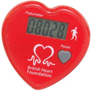 Positive Promotions 150 Heart Shaped Pedometers - Personalization Available