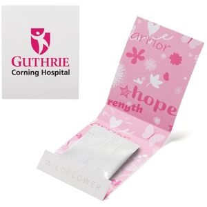 Positive Promotions 250 Breast Cancer Awareness Wildflower Seed Books - Full-Color Personalization Available