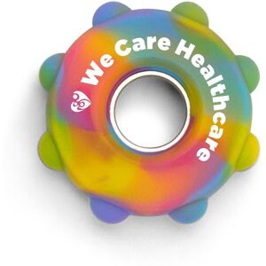 Positive Promotions 100 Fidget Wheel Push Pop Spinner - One-Color Personalization Available