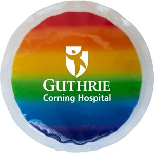 Positive Promotions 150 Rainbow Circle Gel Beads Hot/Cold Packs - One-Color Personalization Available