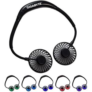 Positive Promotions 15 Wearable Neck Fans with Mood Light - Personalization Available