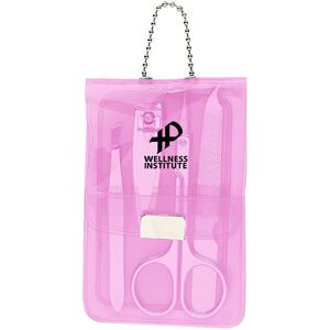 Positive Promotions 250 Pink Vinyl Manicure Sets - Personalization Available