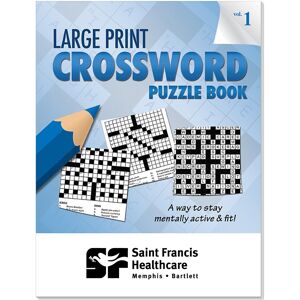 Positive Promotions 250 Large-Print Crossword Puzzle Books - Personalization Available