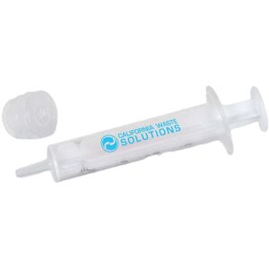 Positive Promotions 250 10 ml Oral Rings with Adapter with Black Graduations - Personalization Available