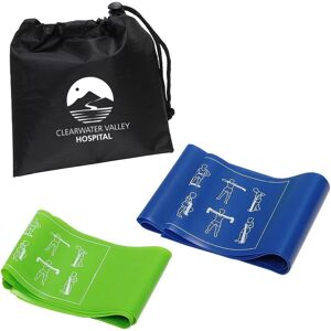 Positive Promotions 50 3-Piece Resistance Sets With Exercises - Personalization Available