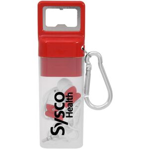 Positive Promotions 100 Earbuds Sets with Carabiner and Bottle Opener - Personalization Available