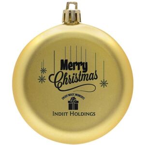 Positive Promotions 100 Shatter-Resistant Flat Round Ornament - Personalization Available