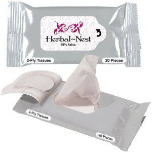 Positive Promotions 250 2-Ply Tissue Packs - Personalization Available