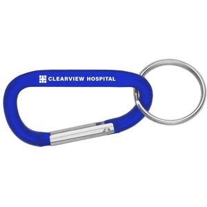Positive Promotions 300 6MM Carabiner With Split Rings - Personalization Available