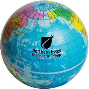 Positive Promotions 150 Printed Globe Stress Balls - Personalization Available