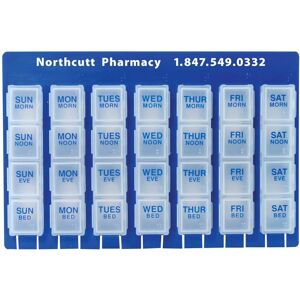 Positive Promotions 100 28-Slot Pill Boxes - Personalization Available