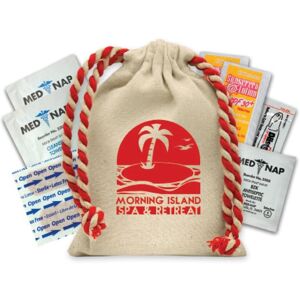 Positive Promotions 150 Natural Cotton Canvas Suncare Kit- Personalization Available