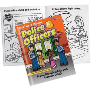 Positive Promotions 100 Let's Learn About Police Officers Parent-Child Learning Activities Books - Personalization Available
