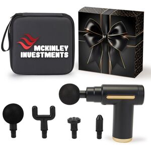 Positive Promotions 10 Deep Tissue Massage Gun With Carry Case in Holiday Gift Boxes - Personalization Available