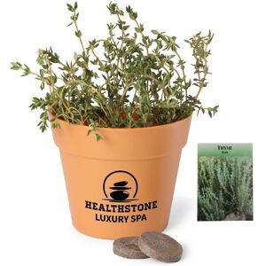 Positive Promotions 50 Thyme Bloomable Wall Planter Kits - One-Color Personalization Available