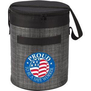 Positive Promotions 50 Workplace Safety Black Brookville Barrel Cooler Bags - Personalization Available