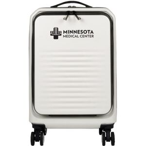 Positive Promotions 5 Tech Pocket 360° Rotating Hard Shell Carry-On Luggage - One-Color Personalization Available