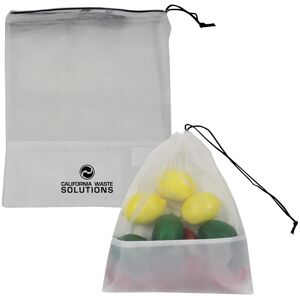 Positive Promotions 150 3-Piece rPET Mesh Produce Bags - One-Color Personalization Available