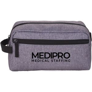 Positive Promotions 100 Graphite Travel Pouches - Personalization Available