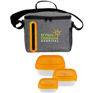 Positive Promotions 13 Deckert 3 Food Container Lunch Sets - Personalization Available