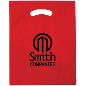 Positive Promotions 250 Fold-Over Reinforced Die-Cut Bags - Personalization Available