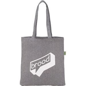 Positive Promotions 300 Recycled Cotton Heathered Grey Eco Convention Totes -Silkscreened Personalization Available