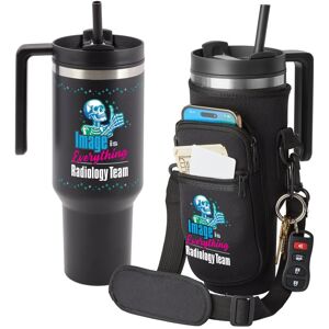Positive Promotions Radiology Team: Image Is Everything Quencher Tumbler 40 oz. With Hydration Carry-All Bag Gift Set