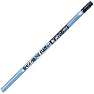 Positive Promotions Reach For The Stars: Be Drug Free Heat-Sensitive Pencil - Pack of 100