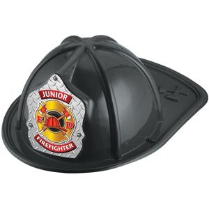Positive Promotions 25 Black Junior Firefighter Maltese Cross Fire Hats