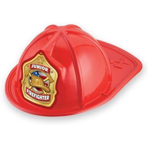 Positive Promotions 25 Red Junior Firefighter Gold-Sticker Fire Hats